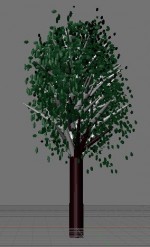 Klicken Sie auf das Bild, um es zu vergrößern. Baum in blender