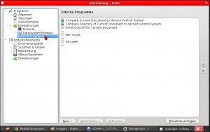 Kate external Programms