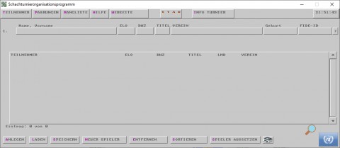 Screenshot zu Download Schachturnierorganisationsprogramm 3.09