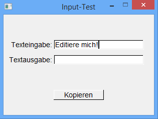 Textein- und Ausgabefeld